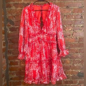 Amazon red floral dress